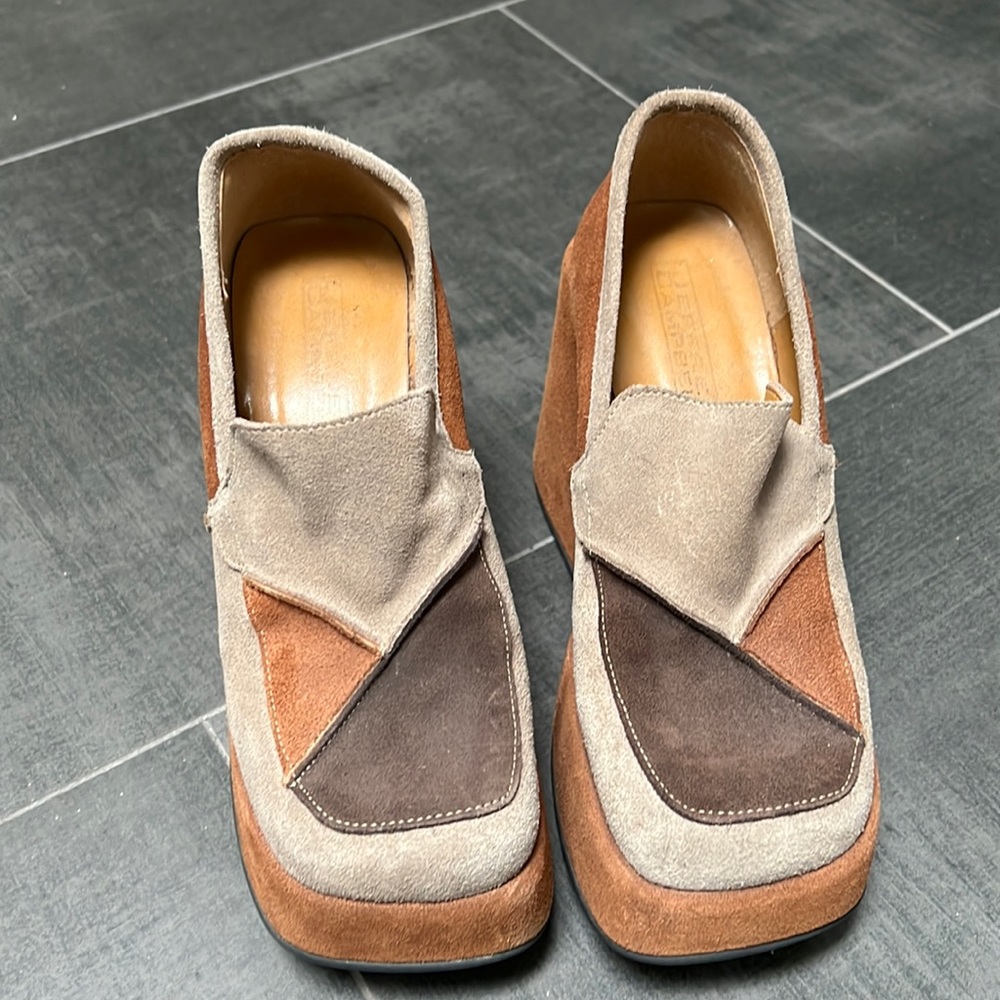 Jeffrey Campbell 1990s suede platforms Vintage